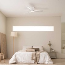 스피아노 샌디 미니 DC 유선형 실링팬 107cm SCF-SW52070, 화이트(바디), 화이트(날개)