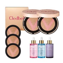 끌레드벨 미라클 파워 리프트 V 쿠션 파운데이션 본품 13g x 2p + 리필 13g x 3p + 럭셔리 앰플 3종 세트, 23호, 1세트