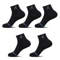 크로커다일 남성용 자수 엣지포인트 단목 양말 5족 세트 CD221