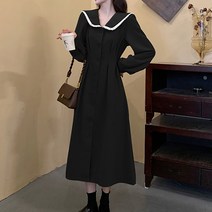 MA 빅사이즈 러블리 브이넥카라 원피스