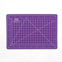 큐브라운드 A4 컷팅 데스크 매트 패드, 보라