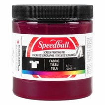 스피드볼 패브릭 실크스크린 잉크, Burgundy, 236.2ml