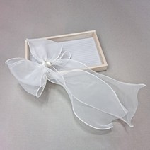 여아용 프라임리본 노방살랑 꼬리 리본 자동핀