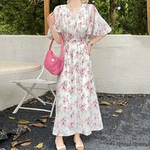 앤드스타일 여성용 신스리 랩 롱 원피스 260535