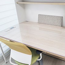 쾌청 한샘 아이디 S1200 책상 세트 전용 매트, 투명
