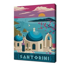 셀프페인팅 미니 여행 산토리니 일러스트 그리기 DIY 20 x 30 cm, 15색