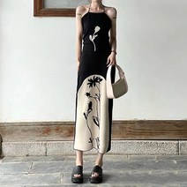 비비에모 바레아트 끈나시 롱 니트 원피스 03455