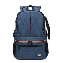 BAGnBAGs 멀티 레이어 대용량 카메라 백팩 DS-1022, 블루