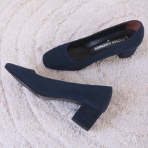 르본디 수제화 스퀘어 펌프스 미들구두 3cm