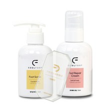 쿨풋 풋케어 발각질제거기 + 발각질제거제 150ml + 풋크림 150ml, 1세트