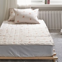 지베딩 테디 모달 침대패드 겸용 카페트, 베이지