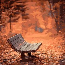 피포페인팅 DIY 풍경화 그리기 세트 가을 테마 시리즈 40 x 50 cm, Q393