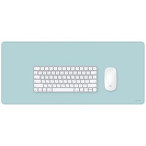 소이믹스 심플리 가죽 와이드 논슬립 책상 매트 SODESK2, 민트