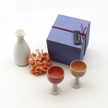 달소금 도자기 도쿠리 선물세트 삼색, 1세트, 도쿠리 + 술잔 2p