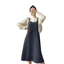 민성컴퍼니 임산부 코듀로이 멜빵 원피스