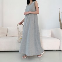 시크블랙 우피스 포켓 나시 롱원피스 OPS7412K23