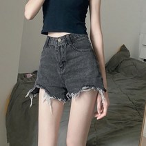 여성용 MA A라인 찢청 반바지