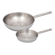 퀸센스 샤이니 통5중 팬 2종 세트, 프라이팬 24cm + 궁중팬 30cm