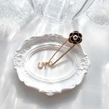 디어클로딘 까멜리아 핀 브로치