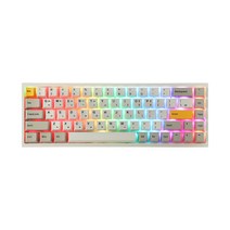 앱코 무선 블루투스 미니배열 기계식 게이밍 키보드 K660M-L68, 텐키리스, 데이라이트 화이트