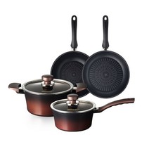 해피콜 인덕션 IH 티타늄 팬 냄비 세트 4개, 혼합색상, 프라이팬 28cm + 궁중팬 28cm + 편수(한손)냄비 18cm + 양수(양손)냄비 20cm