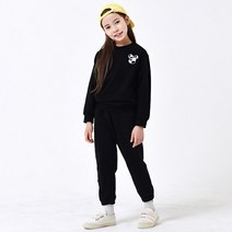 여아용 입체 곰 자수 상의 + 하의 세트