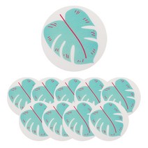 다다 미끄럼 방지 나뭇잎 스티커 블루, 10개