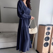 보리맘 브이넥 요루 롱 원피스 임부복 Jb746