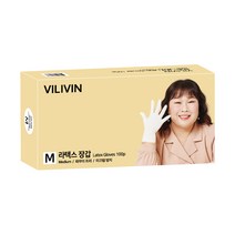빌리빈 라텍스 장갑 중, 100개입, 1개, 중(M)