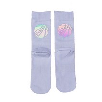 에이빅 리플렉티브 농구 장목 양말, 화이트