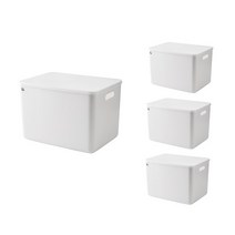 락앤락 선반정리수납함 18L HPI994IS4, IVORY, 4개