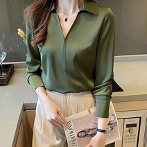 레몬소울 마브링 오픈카라 블라우스