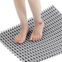 컴포리빙 욕실 미끄럼방지매트 점보 90 X 150cm, 그레이, 1개