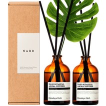 부케가르니 나드 보타니컬 아로마 디퓨저 100ml x 2p + 몬스테라, 라벤더머스크, 1개