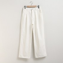 여성용 린넨 뒷밴딩 와이드 팬츠 #79523