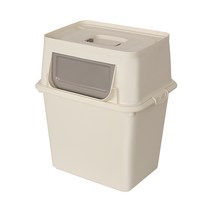 리빙스마일 탱크 분리수거함 대형, 화이트, 1개