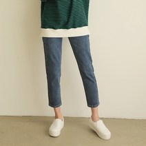 빼빼 여성용 데일리 슬림 일자 데님 팬츠