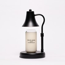 캔들백화점 퓨어 앤 아로마 천연 에센셜 소이캔들 460ml + 신비 워머 블랙, 리얼 라벤더