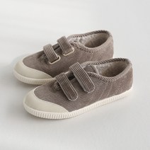 단골언니 여성용 퀴즈 코듀로이 벨크로 털 스니커즈