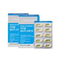 데일리원 미라클 알티지 오메가3 60.6g, 60정, 2개