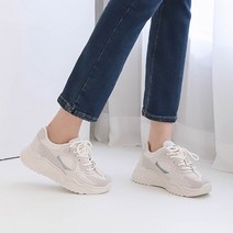 코나블루 여성용 배색 어글리 스니커즈 4cm DT3174