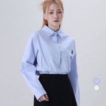 어썸어라운드 여성용 R자수 오버핏 셔츠