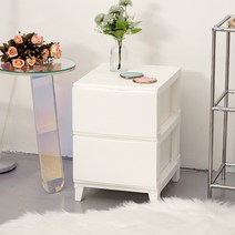 보노하우스 심플리 베이직 서랍장 2단, 화이트, 1개