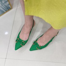 세다박스 여성용 체인 스틸레토 슬링백 힐 6cm SH001