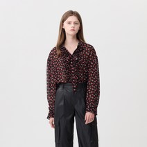 쥬시쥬디 J 보타이 하트 프릴 블라우스 JUWS626B