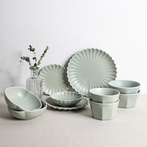 시라쿠스 네이처 무광 홈세트 10p, 밥공기 2p + 국대접 2p + 찬기 12.9cm + 찬기 14cm 2p + 원형접시 15.3cm + 원형접시 17.5cm + 원형접시 23cm, 그레이