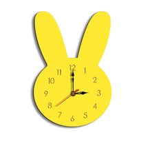 가팡 캐릭터형 무소음 벽시계 CLOA024, 옐로우 02번