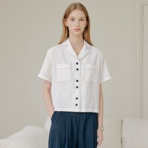 LOOKAST 여성용 GEMMA LINEN STITCH SHIRT