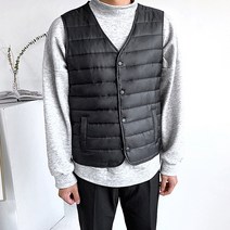 남성용 스탠구스 경량패딩조끼