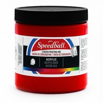 스피드볼 아크릭 실크스크린 잉크, Fire Red, 236ml